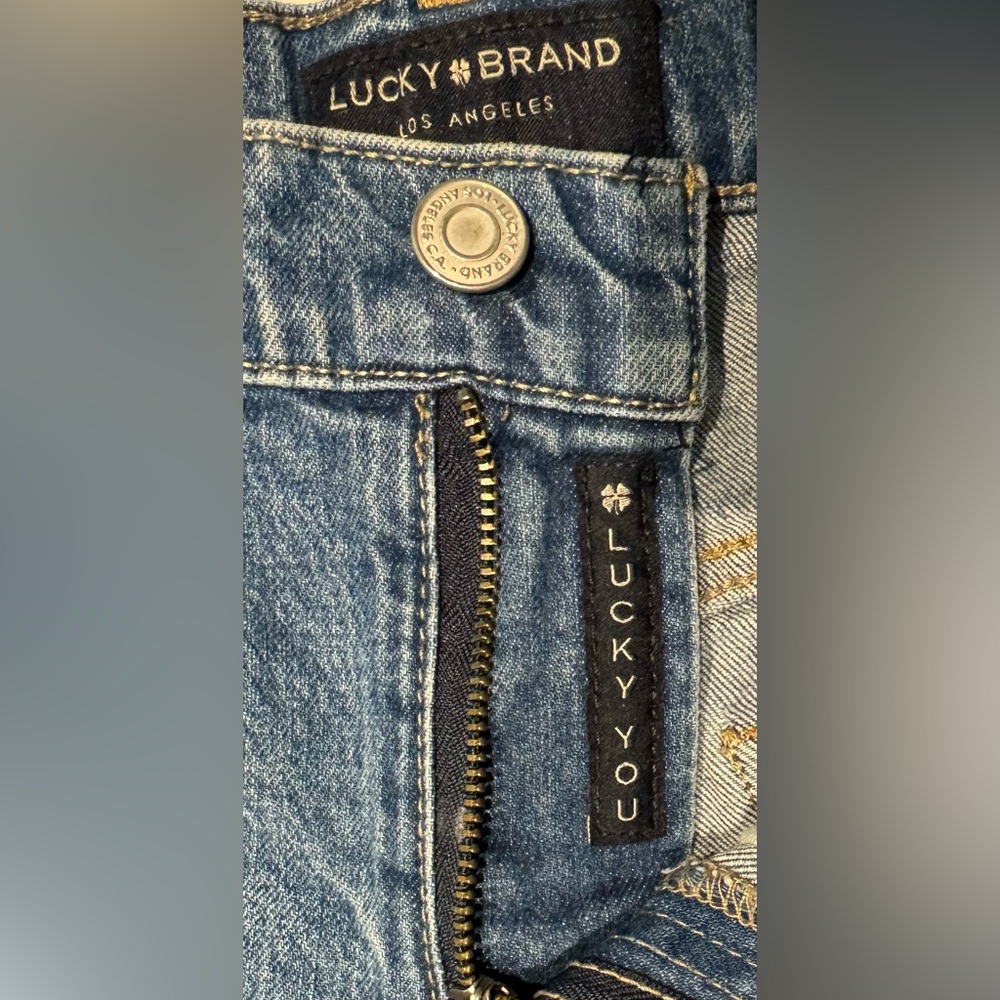 🛍️ Lucky brand boyfriend denim shorts, size 0/25 - Picture 2 of 6
